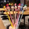 1PC Cute Bear Silicone Straw Cover Caps 7-8mm Straw Topper Reusable Splash Dust-proof Straws Cover For Tumbler Cup Accessories