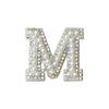 Diy Pearl Rhinestone English Letter Patch Hair Accessories