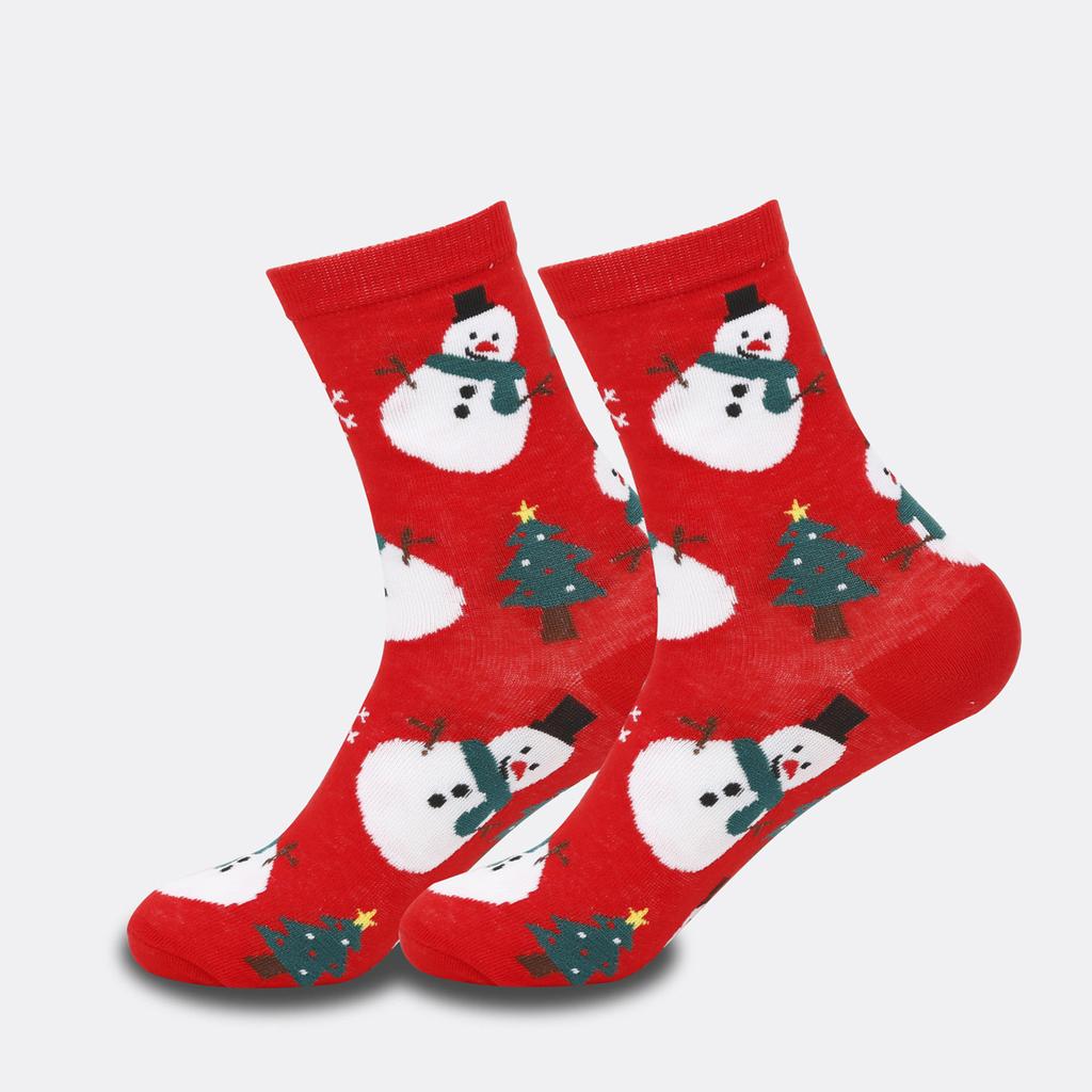 Women's Socks Christmas Socks Christmas Multicolored Cartoon Christmas Cotton Socks