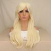 Prinzessinnen-Perücke Hellblond Perücken Blond Lang Gewellt Blond Cosplay babir Kostüm Perücken Synthetisches Haar für Damen Party Halloween