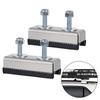 2 PCS Van Roof Rack Mount Kit,Camper Van Motorhome Roof Rail Mounting Brackets For Solar Panel Or Roof Rack