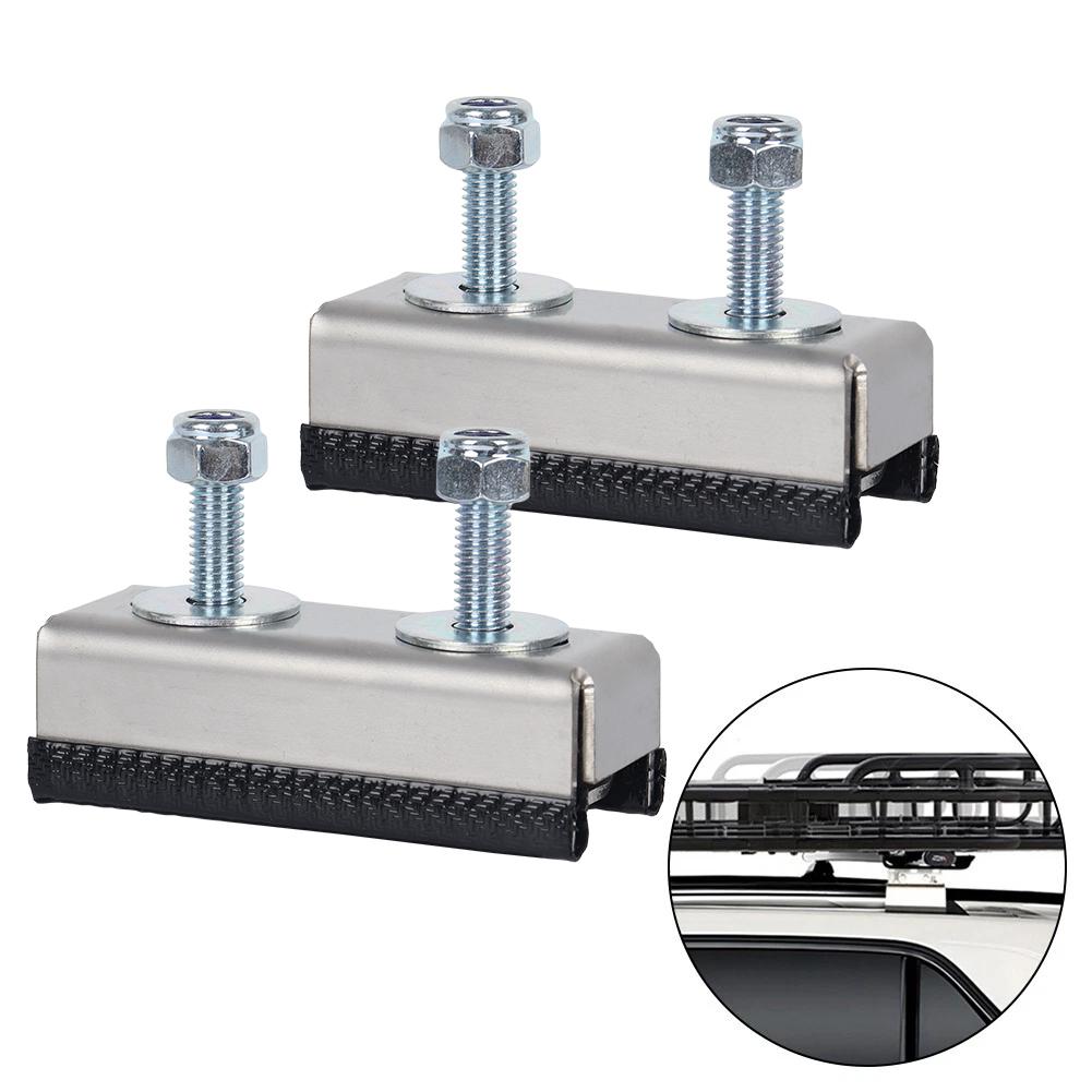 2 PCS Van Roof Rack Mount Kit,Camper Van Motorhome Roof Rail Mounting Brackets For Solar Panel Or Roof Rack