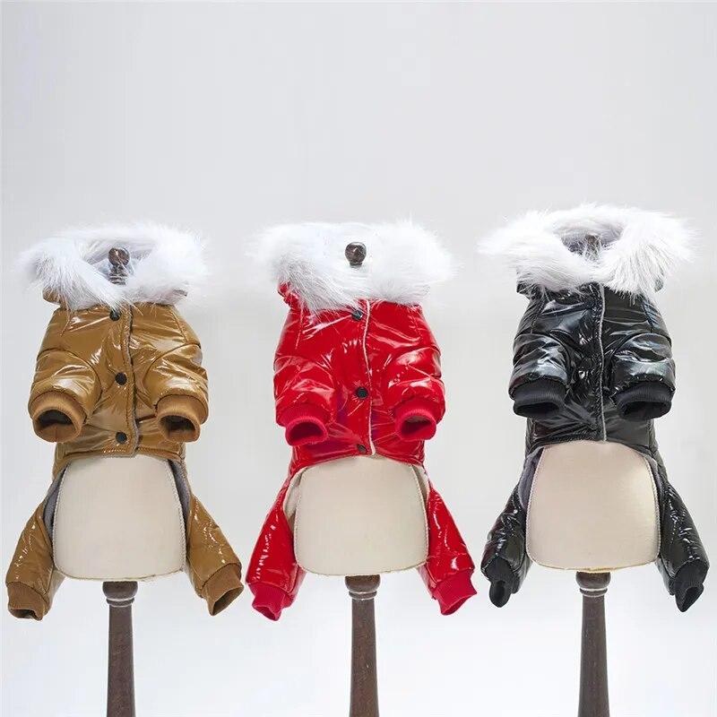 Warm Dog Clothes Winter Puppy Pet Coat Jacket For Small Medium Dogs Thicken Waterproof Yorkies Pets Clothing Hoodies Chihuahua