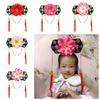 1Pcs Cosplay Prop Traditional Crown Hat with Long Tassel Wedding Party Cap Royal Princess Headband