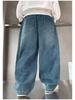 Boys' Street Style Jeans: 2025 New Spring/Autumn Straight Leg Pants for Kids