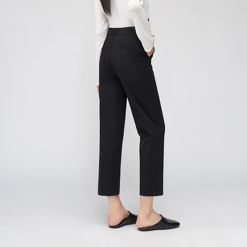 Nine point straight leg suit pants, women's casual casual pants, commuting cigarette pants