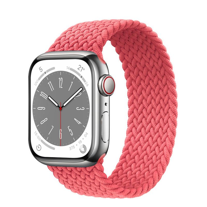 Strap For Apple Watch Band 44mm 40mm 45mm 41mm 49mm 38mm 42mm Elastic Braided Solo Loop Bracelet Iwatch Series 7 Se 3 6 8 Ultra