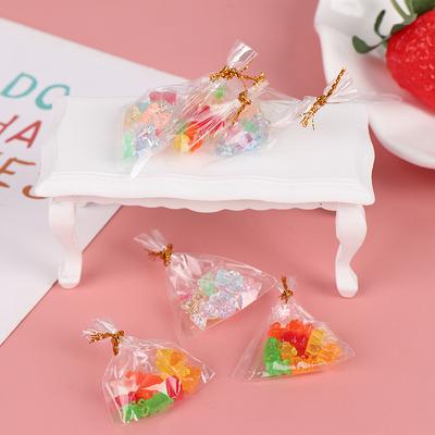 12 pièces 1:12 maison de poupée ours Miniature bonbons nourriture Dessert sucre bonbons cuisine jouet