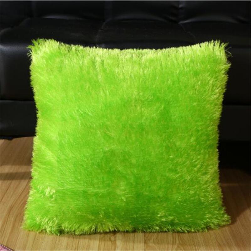 Cushion Cover Plush Velvet Fur Fluffy Sofa Soft Cushion Cover Throw Pillow Case Nordic Home Decoration Pillow Cover 40*40cm