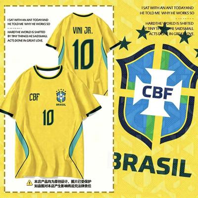2026 World Cup Brazil National Team Neymar Vinicius Rafinha Home and Away Fan Version Jersey