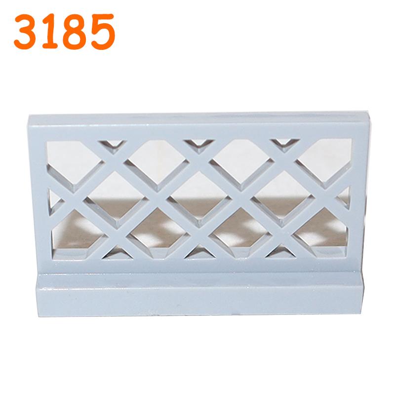 Non-Toxic Fence City Accessories Building Block Moc Part Railing Stair Barrier Ladder Guard Bar Castle Garden Farm Military Assemble Brick