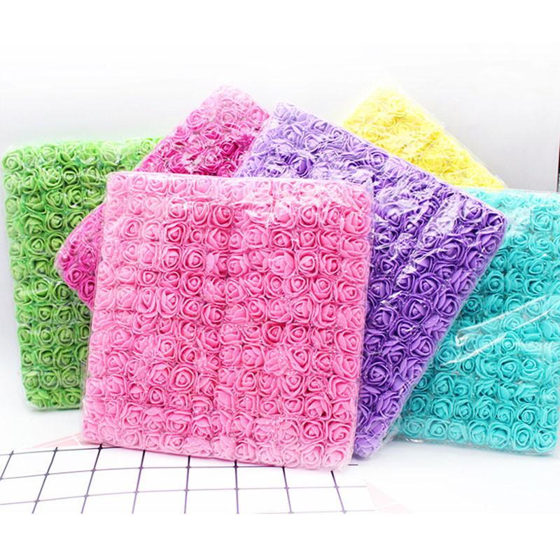 Vibrant 144pcs Artificial Foam Roses With Stems In Multiple Colors For Wedding And Home Decor