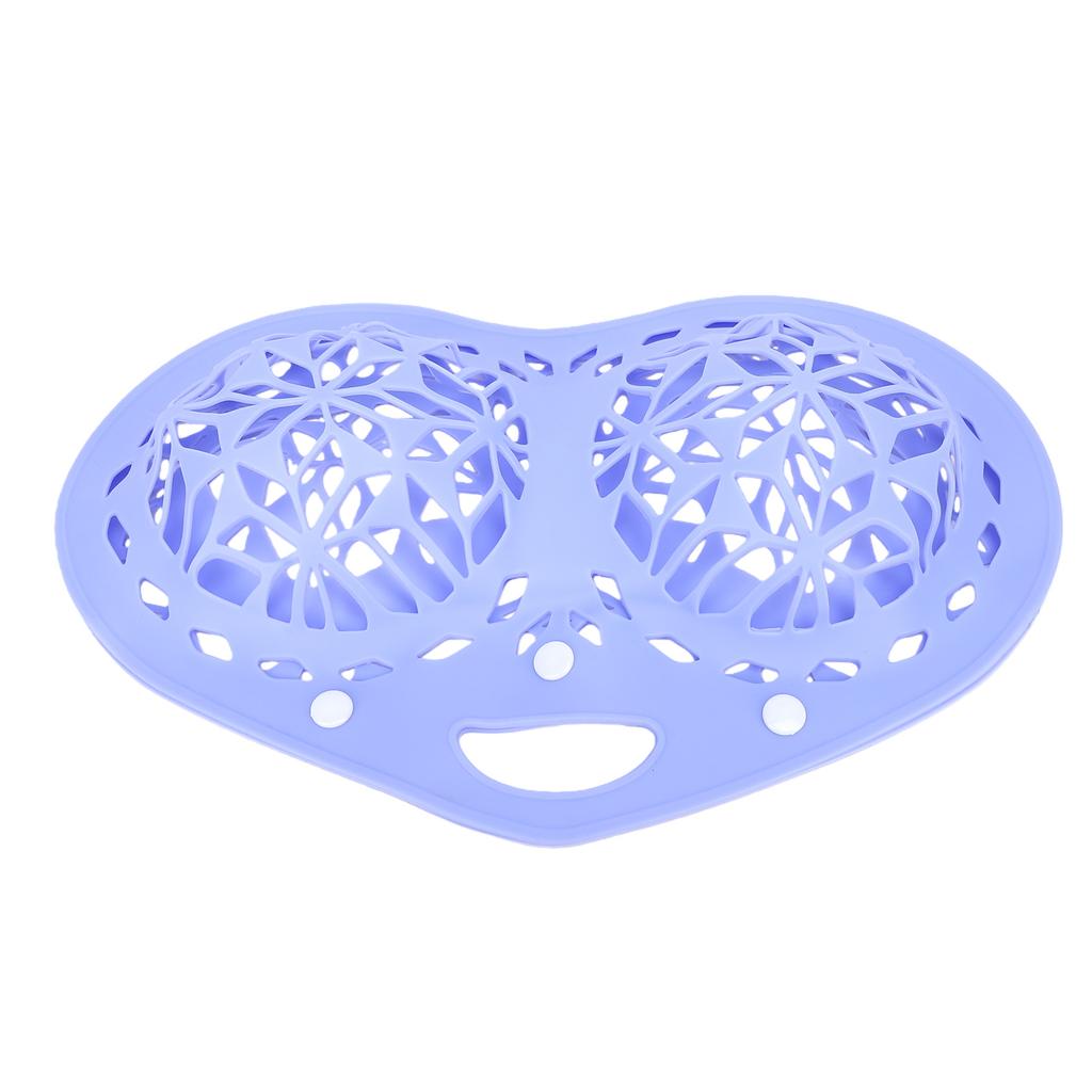 Silicone Bra Wash Bag Laundry Bag with Button Closure and Hanging Loop for Washing Machine Purple