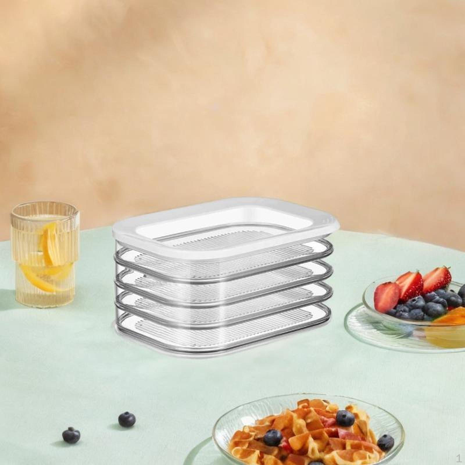 

Прозрачный контейнер для мяса для холодильника Портативное решение для хранения продуктов Кладовая Four Layer