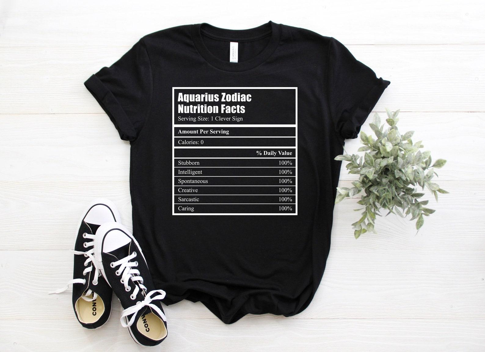 Aquarius Traits Horoscope Zodiac Sign T-Shirt, Cute Aquarius Gift Tees, Aquarius Girl, Funny Rules of Aquarius, Birthday Present 120
