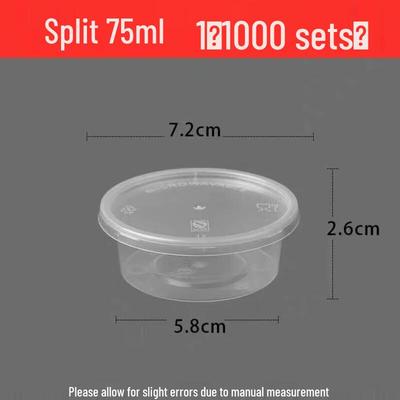 Disposable Round Thickened Sauce & Dipping Containers