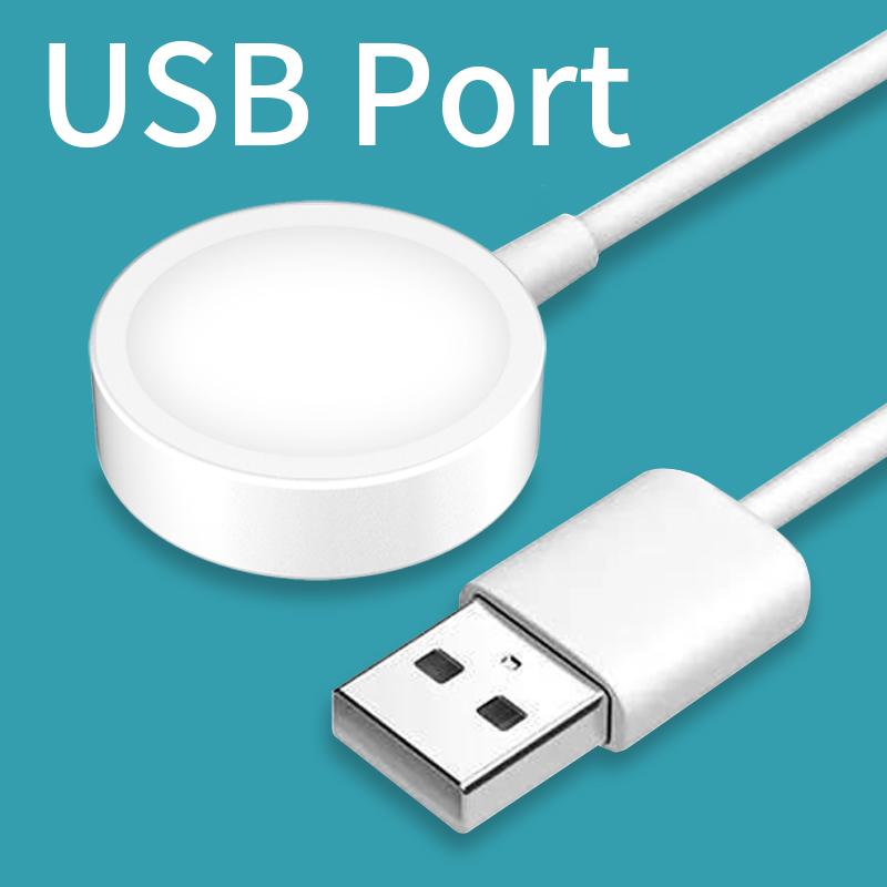 

5 В в беспроводное магнитное зарядное устройство для быстрой зарядки часов для Apple iwatch 9 8 7 6 5 4 3 2 зарядная станция для умных часов белый