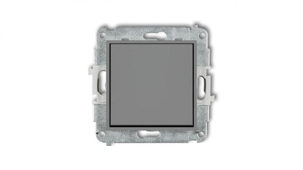 Icon Mechanizm Łącznika Jednobiegunowego Szary Mat 27Iwp-1
