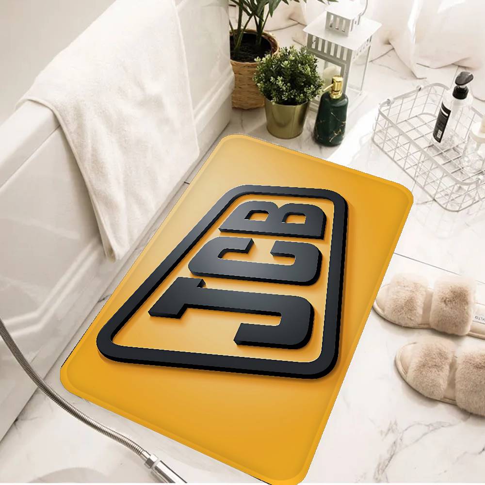 Excavator J-JCB Logo Floor Mat Non-Slip Laundry Room Mat Laundry Decor Balcony Child Living Room Household Carpets
