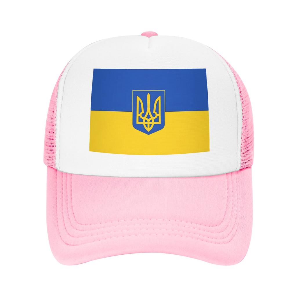 Ukraine Flag Blue And Yellow Mesh Sun Hats Unisex Custom DIY Trucker Hat Spring Casual Outdoor Sport Baseball Cap