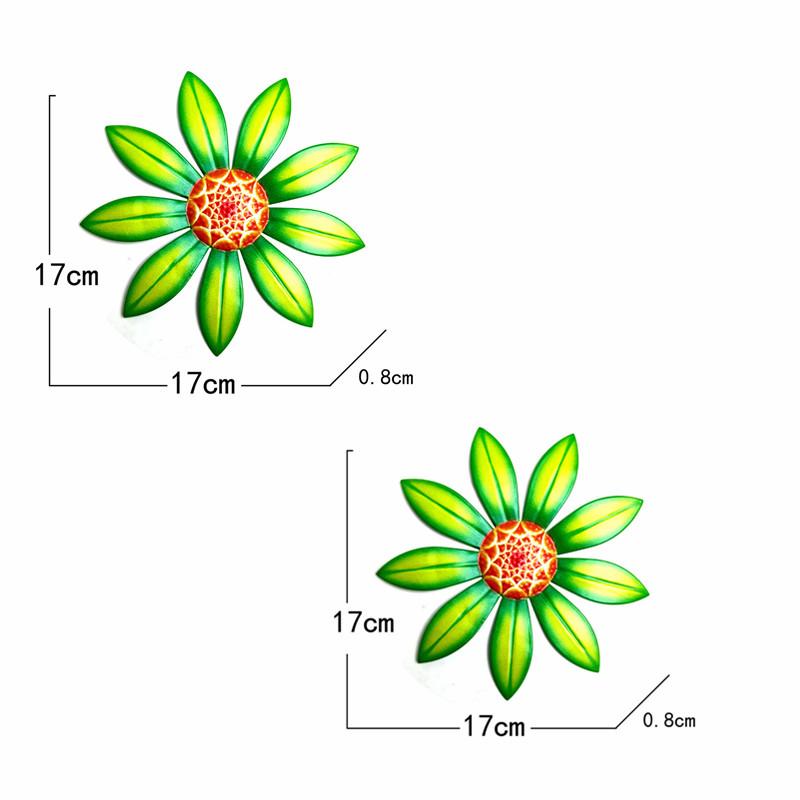 1/2/4pcs Metal Flower Wall Decoration Wall Art Hanging Decoration Home Garden Garden Outdoor Decoration (4 Colors Optional)