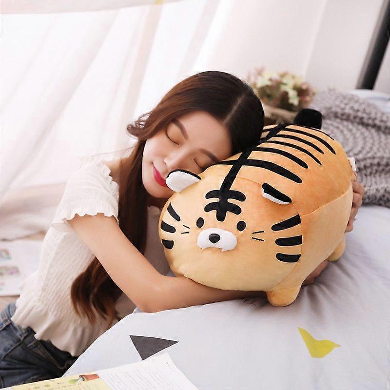 Cute Plush Tiger Doll Stuffed Fluffy Tiger Plush Toy Soft Animal Plush Pillow for Adults Kids