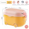 Children's Large Capacity Plastic Storage Box for Toys, Snacks, and Baby Clothes