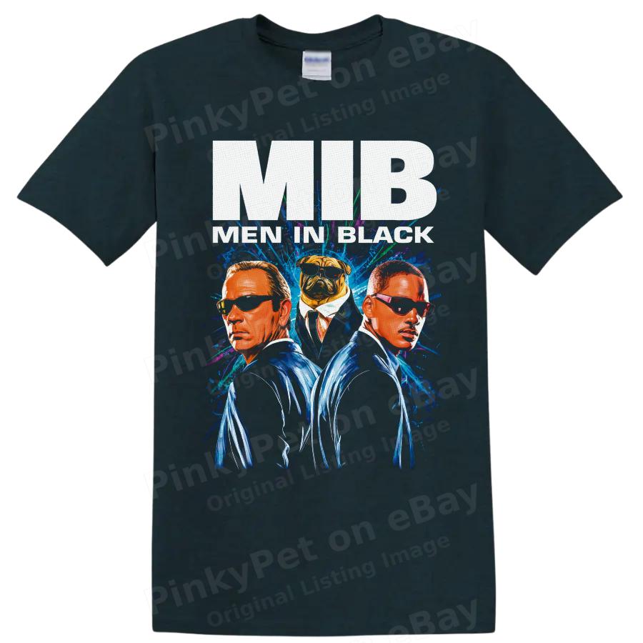 Men In Black Agents Kay Jay T Shirt Alien Movie Fan Graphic Retro Art Print Tee