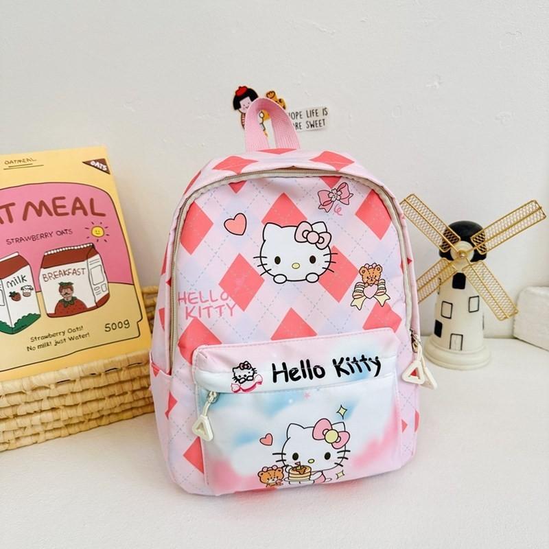 Adorable Cartoon Nylon Backpack For Kids With Cute Anime Characters And Fun Design