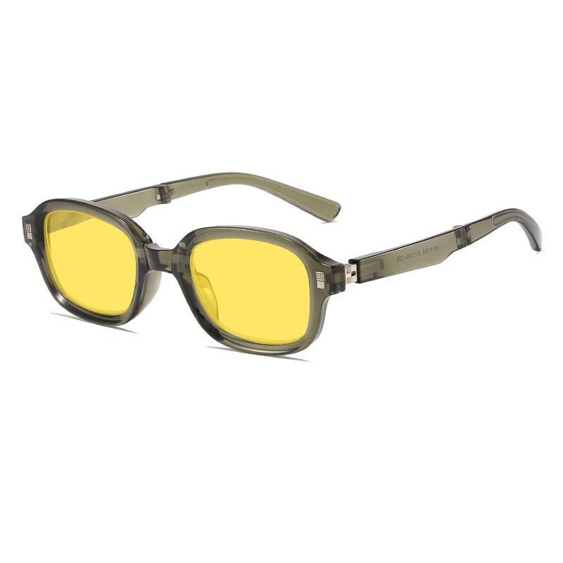 Night Vision Glasses for Driving with Box Anti-Glare Goggle Shades Men Women Foldable Aquare Anit Blue Light Computer Glasses