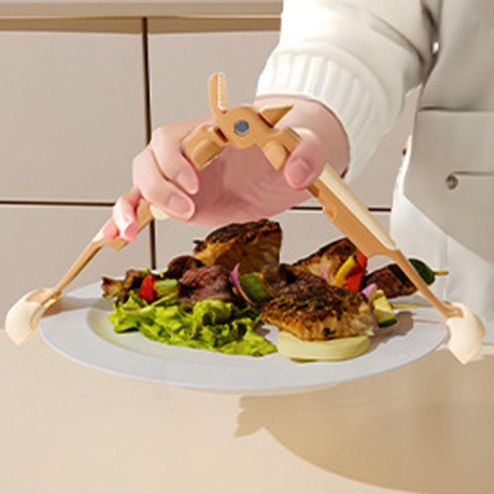 Non-Slip Anti-hot Bowl Plate Clips Whale Shape Hot Bowl Gripper  for Dish Plate Steamer