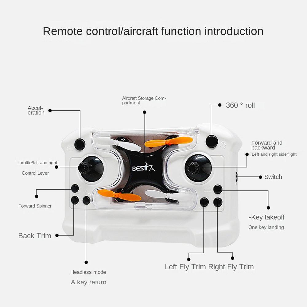 1Set 360 Degree Roll Children's Drone Toy One-touch Takeoff Landing Remote Control Quadcopter  Kids