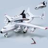 Nieuw An-225 Mriya Legerings Vliegtuigmodel Groot Luchttransport Vliegtuigmodel Simulatie Metaal Vliegend Model Geluid En Licht Kinderen Cadeau