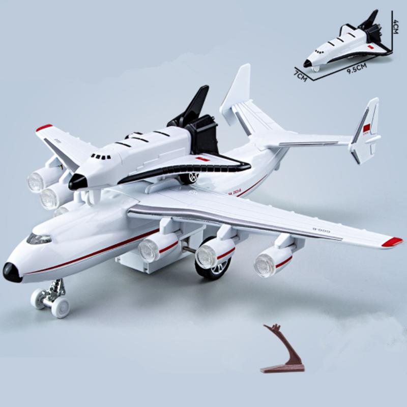 Nieuw An-225 Mriya Legerings Vliegtuigmodel Groot Luchttransport Vliegtuigmodel Simulatie Metaal Vliegend Model Geluid En Licht Kinderen Cadeau