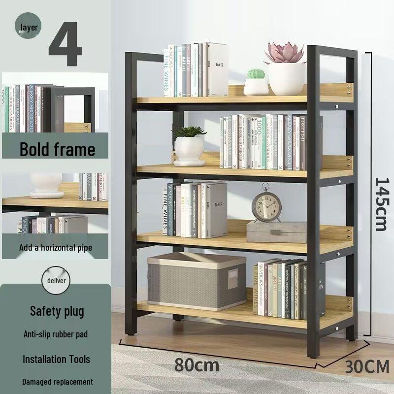 Multilayer Floor Standing Bookshelf and Storage Rack
