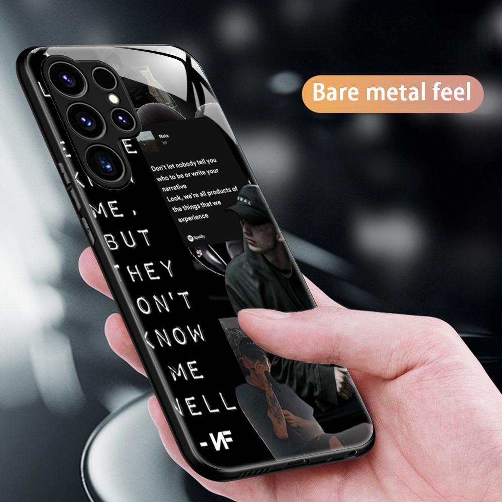 Star N-F Rapper Popular Phone Case For Samsung S25 S24 S23 S22 S21 S20 Plus Ultra Note20 Glass Magnetic Case