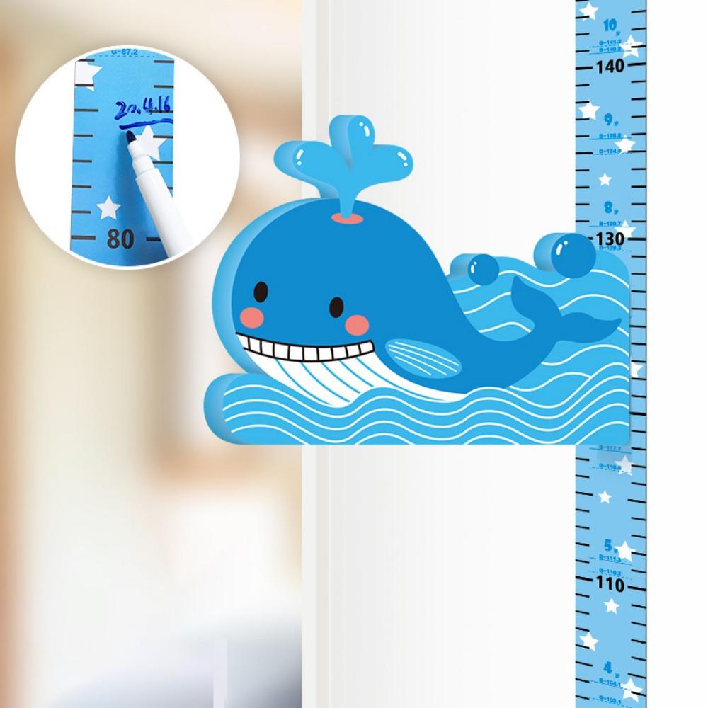 Removable Elephant Height Ruler Cute Wall Sticker Growth Chart  Bedroom