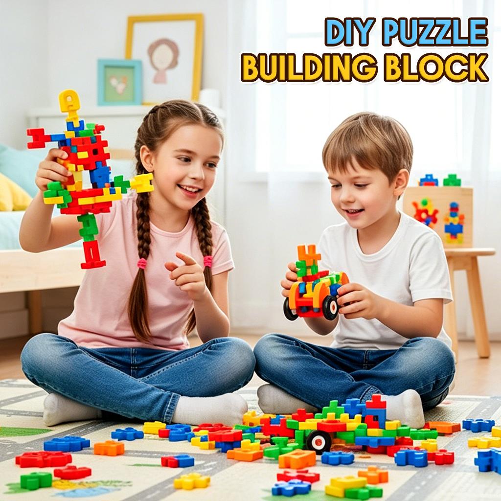 Children's Building Blocks Puzzle Toy Helicopter Car Animal Model Creative Block Assembly Toys for Kids Intellectual Development