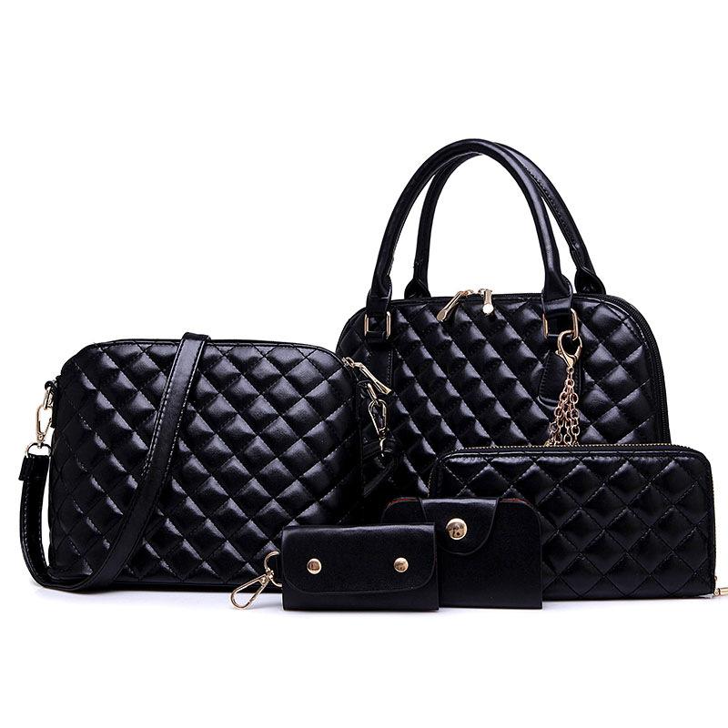 Fashion women's bags New fashion five-piece set Mother and child bags One shoulder cross handbag Small square bag