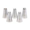 5Pcs Round Icing Piping Nozzles Diy Cream Writting Cake Decorating Tips Macaron Cookies Pastry Nozzles For Decorating Cakes
