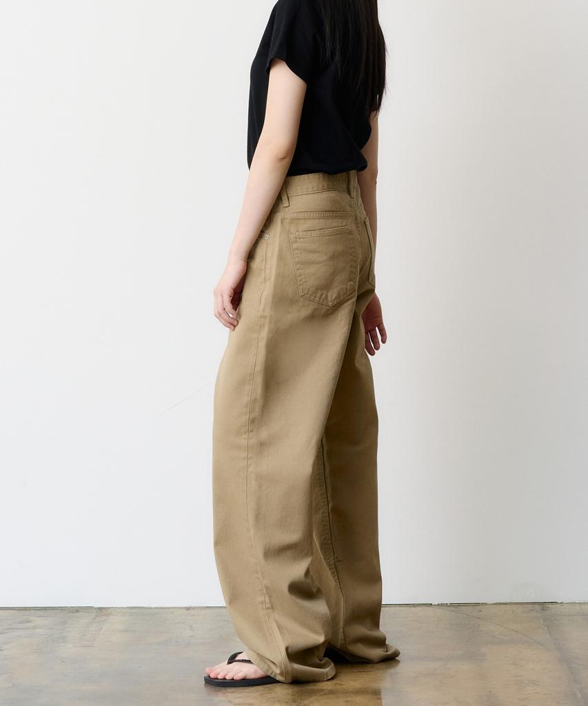 DENMADE (Women) Den0601 Extra Wide Cotton Pants (Beige)