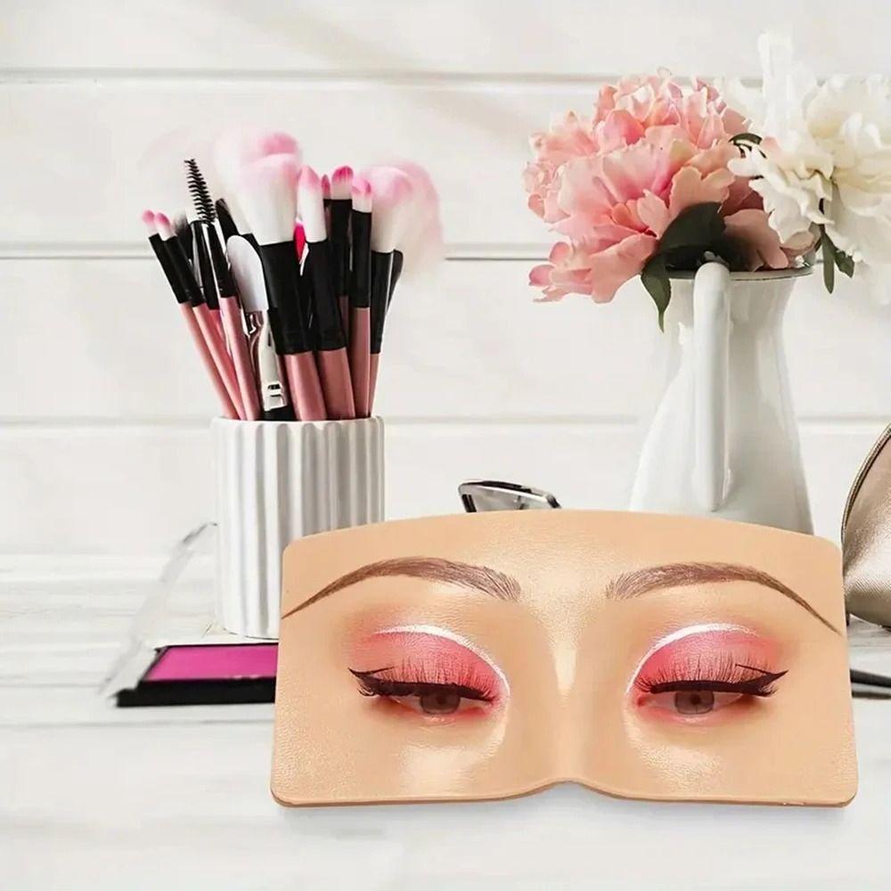 Pelle per Pratica Tatuaggio Sopracciglia Modello Realistico 3D Pad per Allenamento Eyeliner Viso Pratica Eyeliner