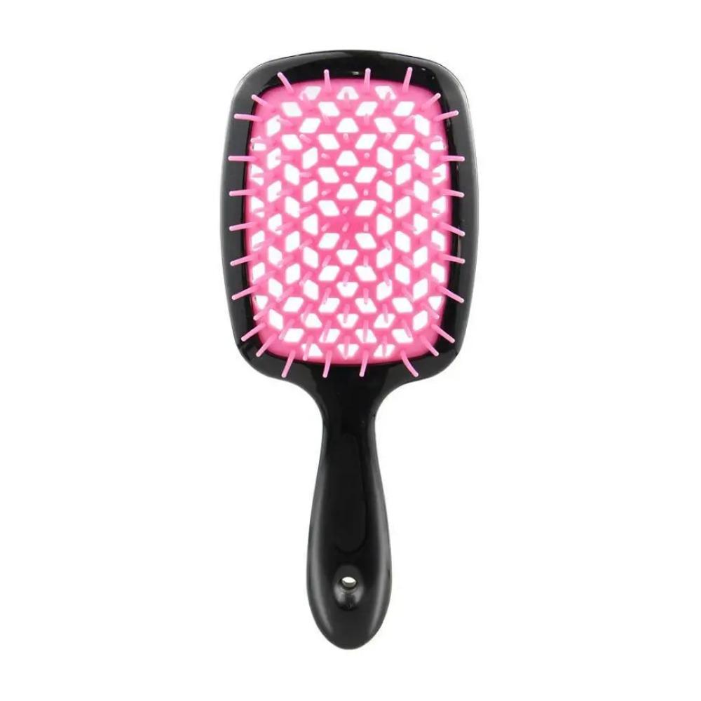 New Square Hollow Hair Comb Scalp Massager Simple Rib Hairbrush Demelant Brush Detangling Comb Fluffy Hairdressing Style Tool