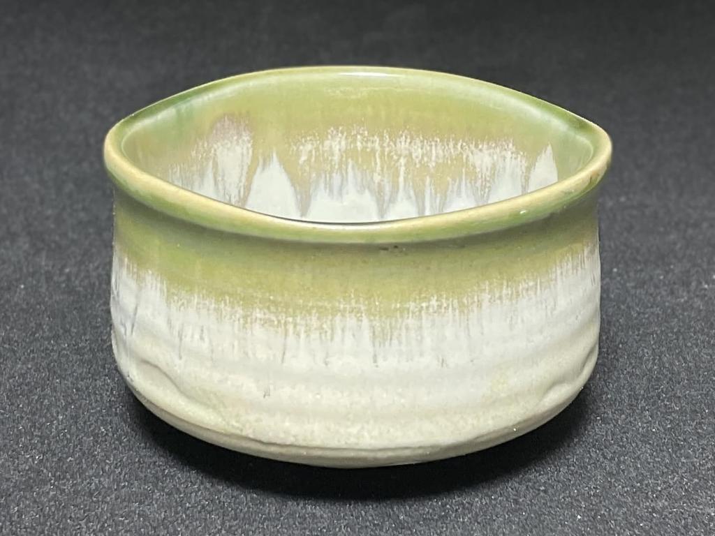 Matcha x Straw Ash Mino Made in Japan Ale-net Bowl, 10.7 H6.3cm, Glaze, Ware,