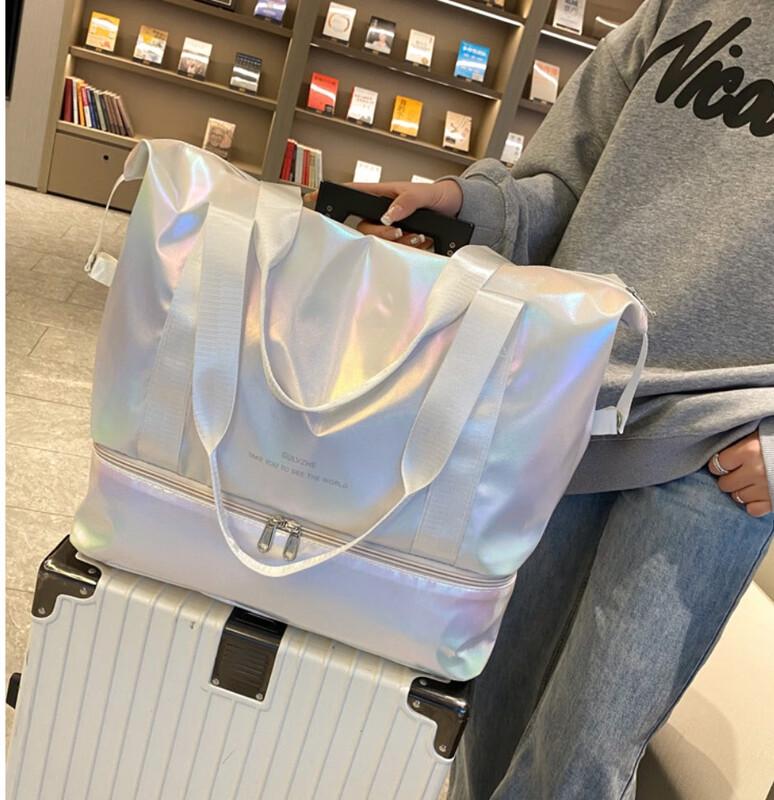 KANDEXS Dry Wet Separation Travel & Gym Duffel Bag