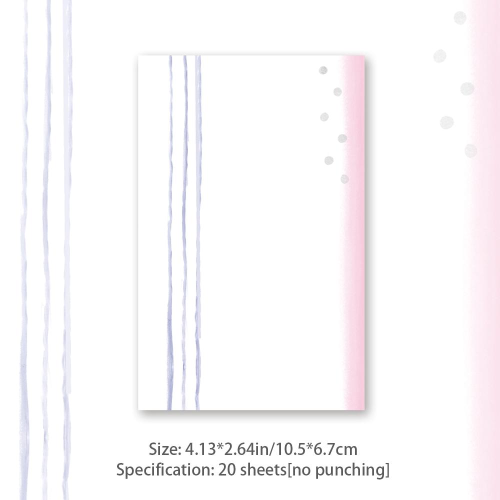 Wishing Star Memo Japanese Hand drawn Basic Ins Handheld Account Collage Material Non Sticky, M5 Inner Page No Punching
