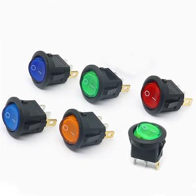 4/8Pcs KCD1 Led Switch 16A 12V/220V 3Pins ON OFF Rocker Switch for Car Round Button Light Power Switch