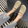 Moda 2024 nuevos zapatos planos tejidos de verano para mujer mocasines cómodos de punta redonda