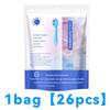 26Pcs Oral Care Disposable Portable Toothbrush Creative Adult Cleaning Toothbrush  Travel Use
