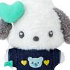 Sanrio Mascot Holder Pochacco Plush Keychain 182672 (Denim Patch)
